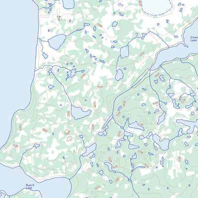 Natural Resources Canada Myre Lake, MB (054D15 Toporama) digital map