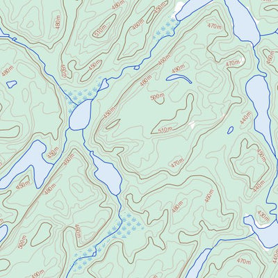 Natural Resources Canada Nagle Lake, SK (074A03 Toporama) digital map