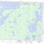 Natural Resources Canada Namew Lake, MB (063K04 CanMatrix) digital map