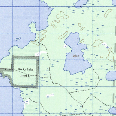 Natural Resources Canada Namew Lake, MB (063K04 CanMatrix) digital map