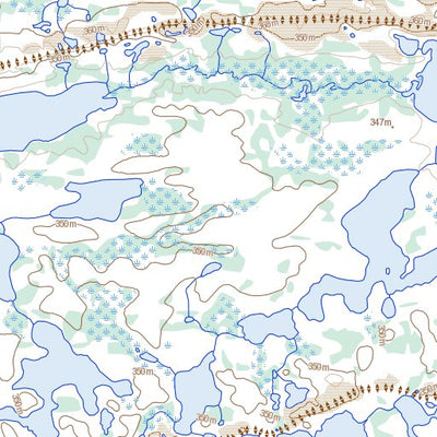 Natural Resources Canada Nieznany Lake, NT (075I06 Toporama) digital map