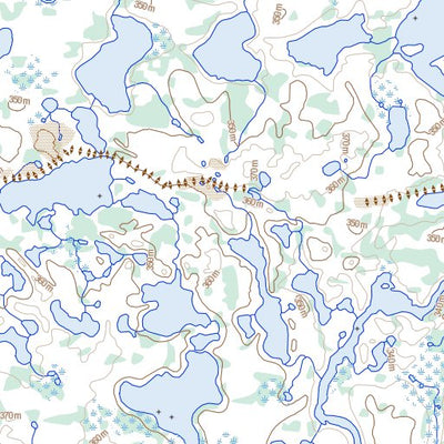 Natural Resources Canada Nieznany Lake, NT (075I06 Toporama) digital map