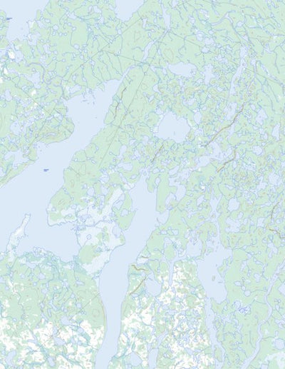 Natural Resources Canada Niwelin Lake, NT (096N13 Toporama) digital map