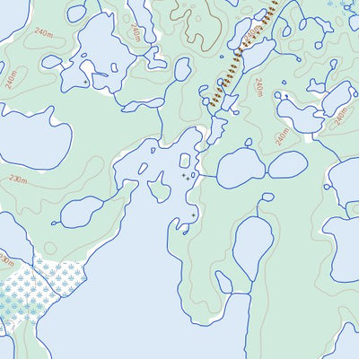 Natural Resources Canada Niwelin Lake, NT (096N13 Toporama) digital map