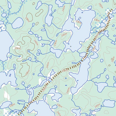 Natural Resources Canada Niwelin Lake, NT (096N13 Toporama) digital map
