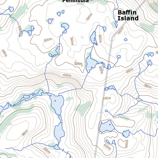 Noble Inlet (025J01 Toporama) Map by Natural Resources Canada | Avenza Maps