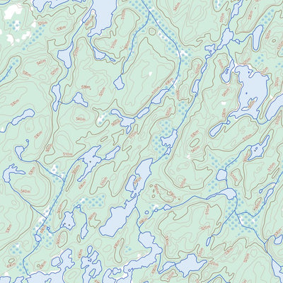 Natural Resources Canada Norbert Lake, SK (074B08 Toporama) digital map
