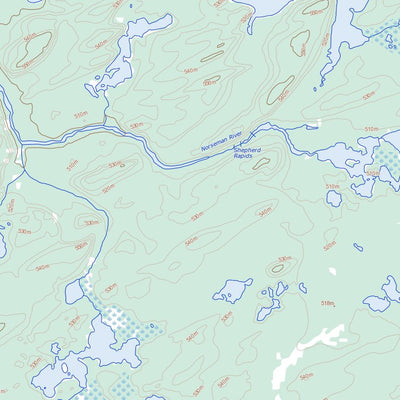 Natural Resources Canada Norseman Lake (074G13 Toporama) digital map
