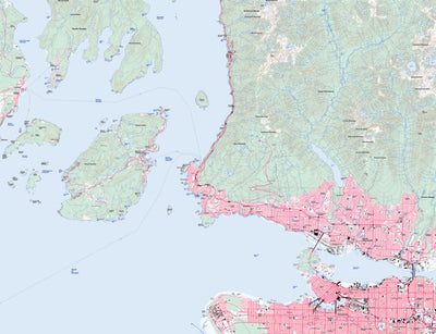 Natural Resources Canada North Vancouver (092G06 Toporama) digital map