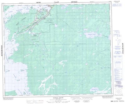 Natural Resources Canada Norway House, MB (063H13 CanMatrix) digital map