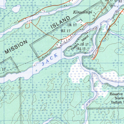 Natural Resources Canada Norway House, MB (063H13 CanMatrix) digital map