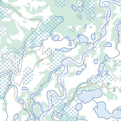 Natural Resources Canada Nowell Lake, MB (054L10 Toporama) digital map