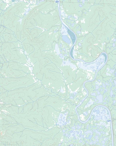 Natural Resources Canada Nukon Creek, YT (116P04 Toporama) digital map
