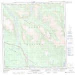 Natural Resources Canada Nuntaea Creek, YT (115G11 CanMatrix) digital map