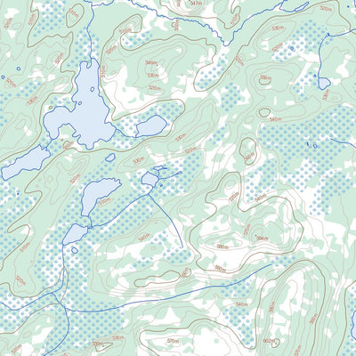 Natural Resources Canada Nyberg Lakes, SK (074G04 Toporama) digital map