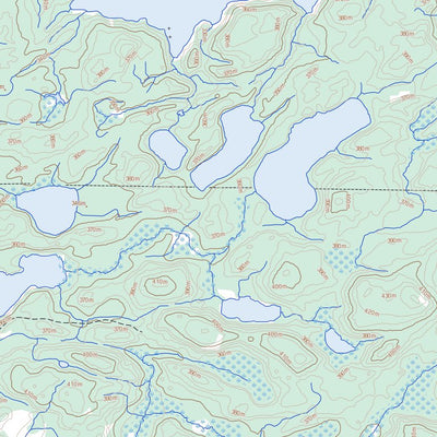 Natural Resources Canada Oak Lake, ON (052K05 Toporama) digital map