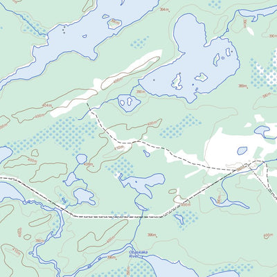 Natural Resources Canada Obaskaka Lake, ON (052O06 Toporama) digital map