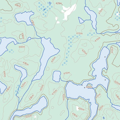 Natural Resources Canada Offset Lake, NT (074P16 Toporama) digital map