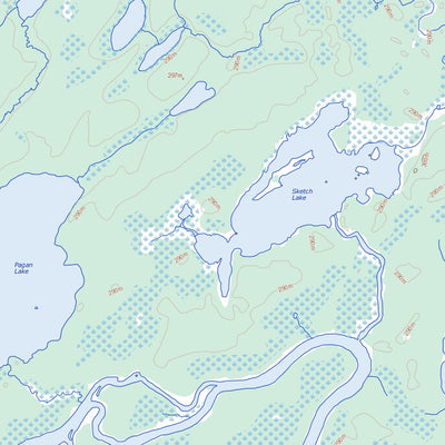 Natural Resources Canada Ogoki Lake, ON (042L14 Toporama) digital map