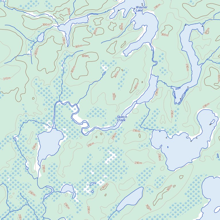 Ogoki Lake, ON (042L14 Toporama) Map by Natural Resources Canada ...