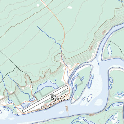 Natural Resources Canada Old Crow (116O12 Toporama) digital map