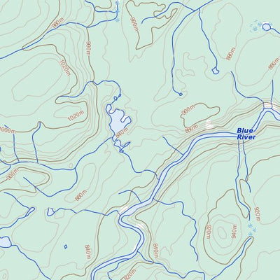 Natural Resources Canada Old Faddy Lake, BC (104P14 Toporama) digital map