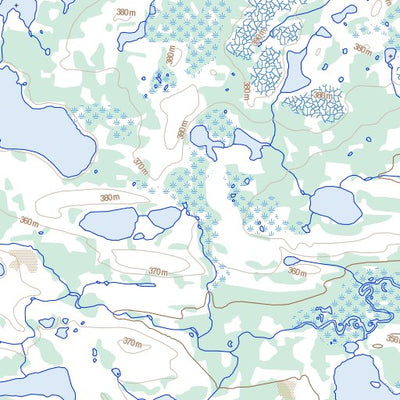 Natural Resources Canada Olson Lake, NT (075I14 Toporama) digital map