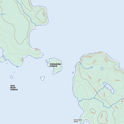 Natural Resources Canada Ombabika Bay, ON (052I01 Toporama) digital map