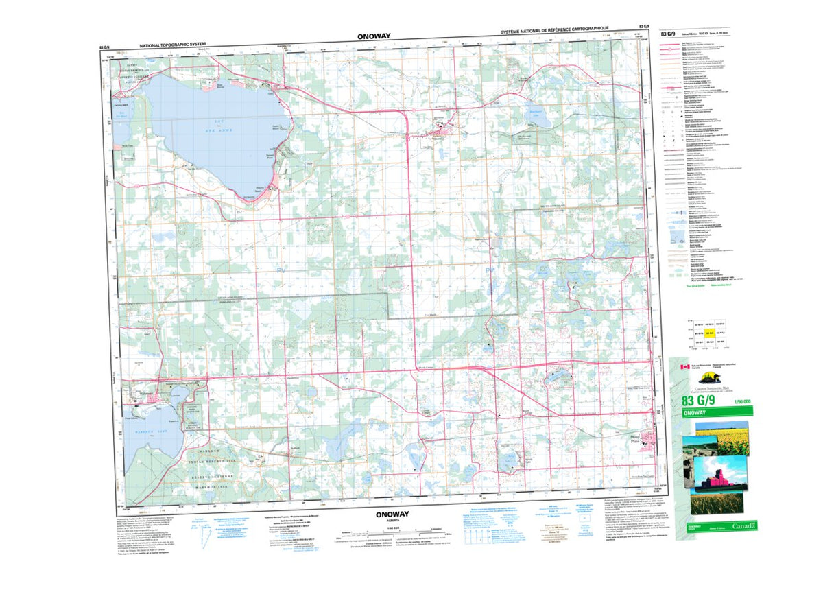 Onoway, AB (083G09 CanMatrix) Map by Natural Resources Canada | Avenza Maps