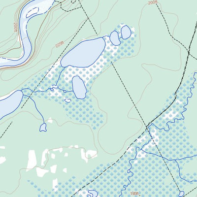 Natural Resources Canada Ontadek Lake, NT (106I08 Toporama) digital map