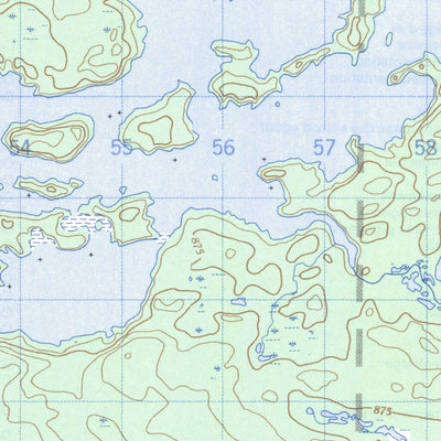 Natural Resources Canada Opachuanau Lake, MB (064B12 CanMatrix) digital map