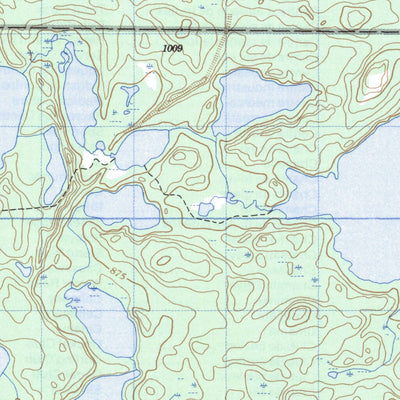 Natural Resources Canada Opachuanau Lake, MB (064B12 CanMatrix) digital map