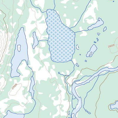 Natural Resources Canada Orchie Lake, YT (105J04 Toporama) digital map