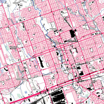 Natural Resources Canada Oshawa, ON (030M15 Toporama) digital map