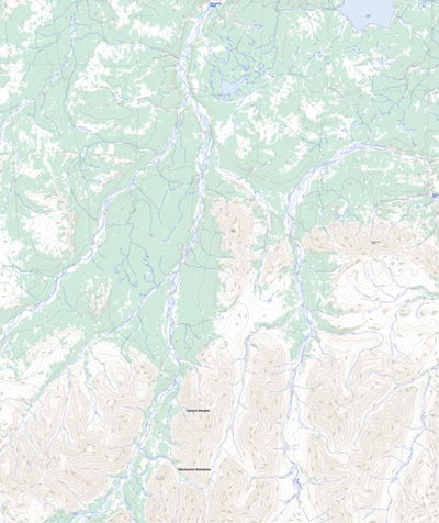 Natural Resources Canada Ovis Ridge, NT (106G08 Toporama) digital map