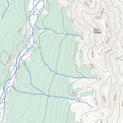 Natural Resources Canada Ovis Ridge, NT (106G08 Toporama) digital map