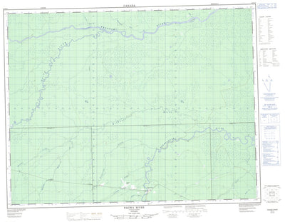 Natural Resources Canada Pagwa River, ON (042K03 CanMatrix) digital map