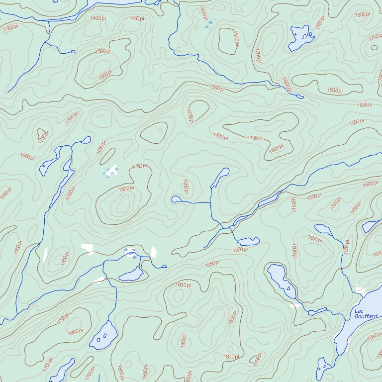 Paradis, QC (032C02 Toporama) Map by Natural Resources Canada | Avenza Maps
