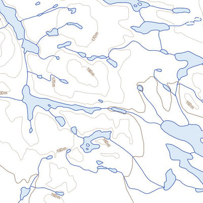Natural Resources Canada Parallel Lake, NU (055O04 Toporama) digital map