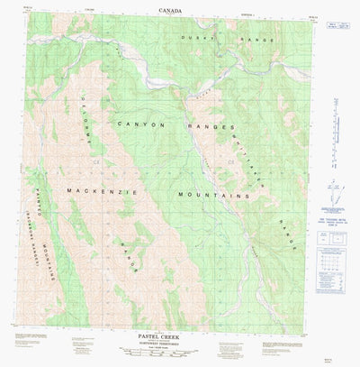 Natural Resources Canada Pastel Creek, NT (095K14 CanMatrix) digital map