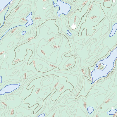 Natural Resources Canada Paull Lake, SK (074A02 Toporama) digital map