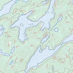 Natural Resources Canada Paull Lake, SK (074A02 Toporama) digital map