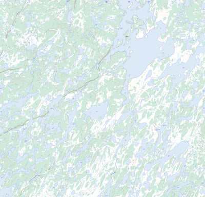 Natural Resources Canada Paulson Lake, MB (064K10 Toporama) digital map