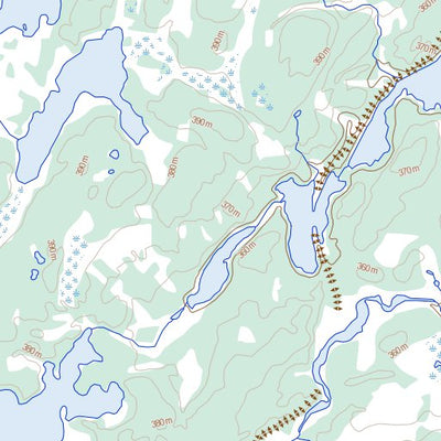 Natural Resources Canada Paulson Lake, MB (064K10 Toporama) digital map