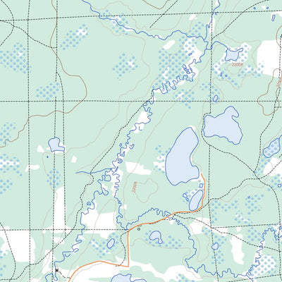 Natural Resources Canada Pentland Lake, AB (083N16 Toporama) digital map