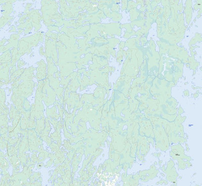 Natural Resources Canada Perry Lake, SK (064D15 Toporama) digital map