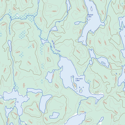 Natural Resources Canada Perry Lake, SK (064D15 Toporama) digital map