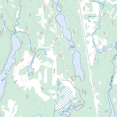 Natural Resources Canada Peterlong Lake (042A03 Toporama) digital map
