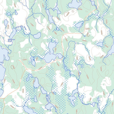 Natural Resources Canada Peterlong Lake (042A03 Toporama) digital map