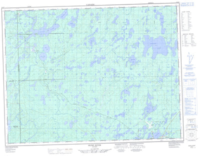 Natural Resources Canada Petry River, ON (052G07 CanMatrix) digital map
